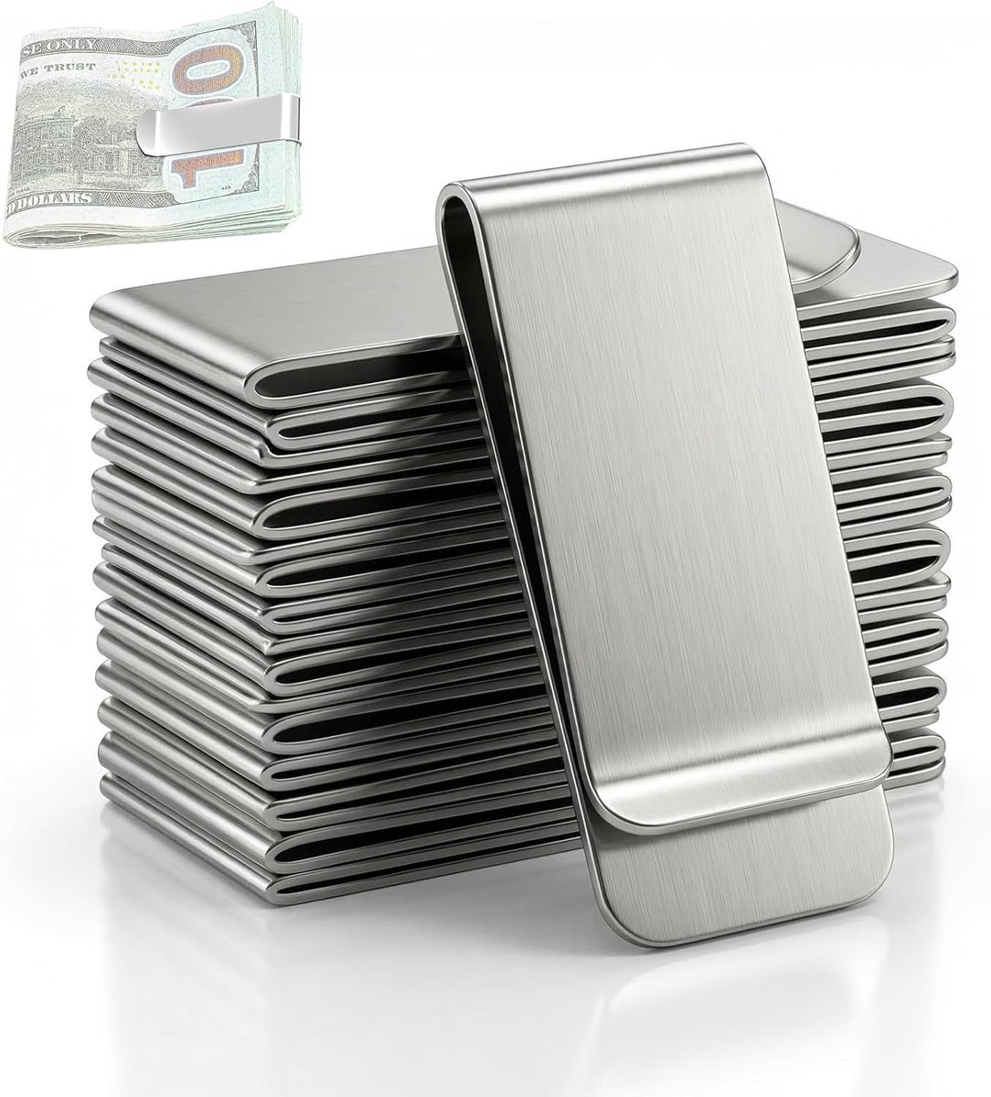 20 stuks geldklemmen, geldclip, bankbiljettenclip, herengeldklemmen, geldklemmen voor bankbiljetten, geldclips - SnelShoppen
