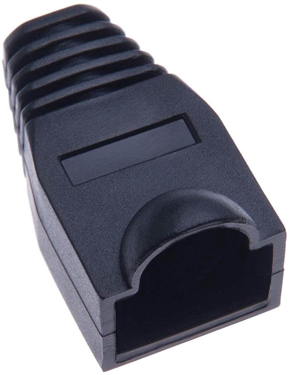 RJ45 Ethernetconnector - 100 stuks - Zwart - Ideaal voor kabelinstallatie - ShopVlot