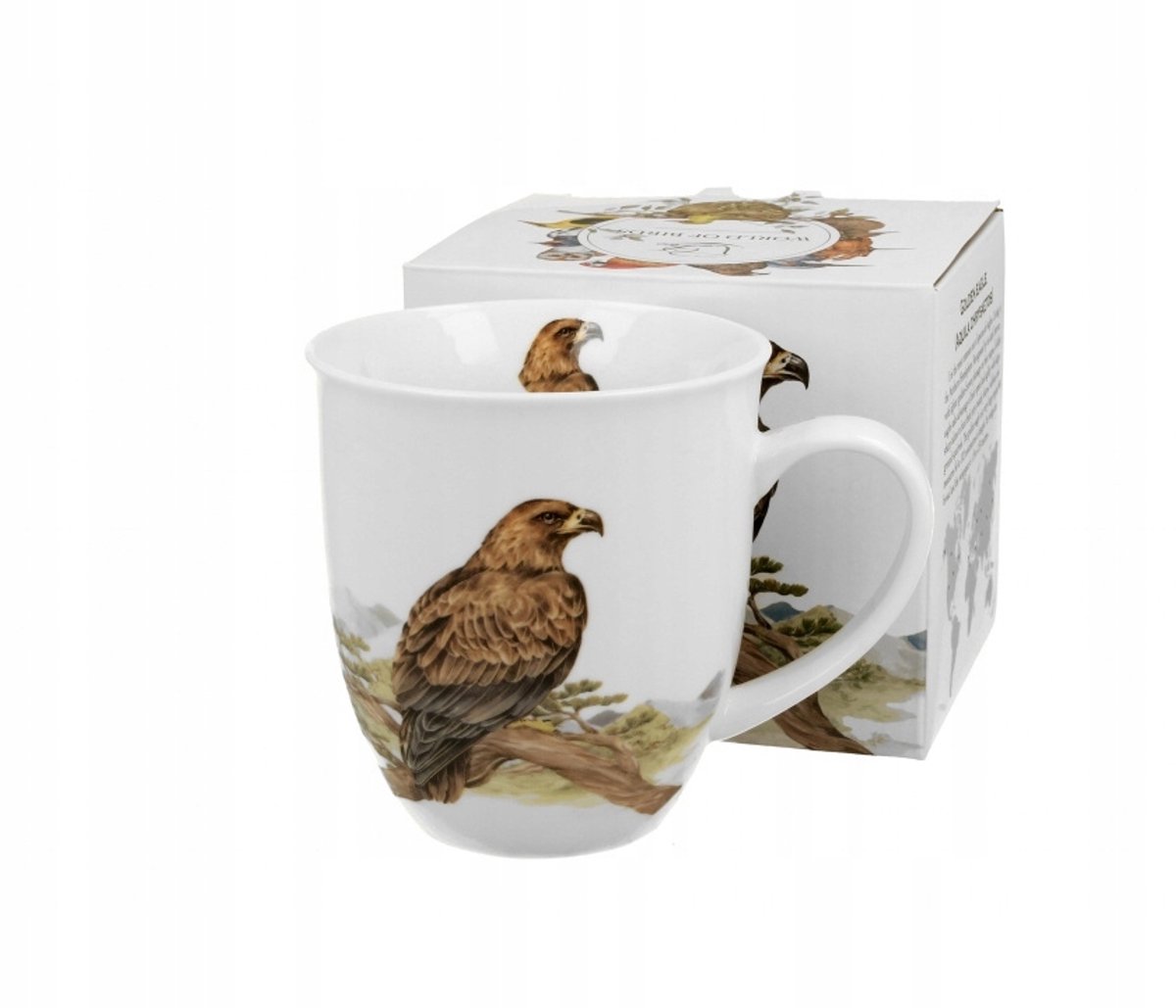 Merkloos Grote Mok 'Vogelwereld' met Adelaar - 430 ml porselein