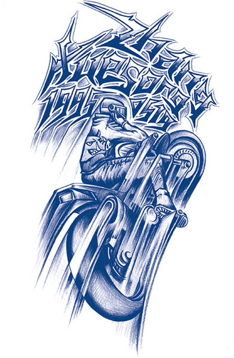 Tijdelijke tattoo Iron Speed 2 weken