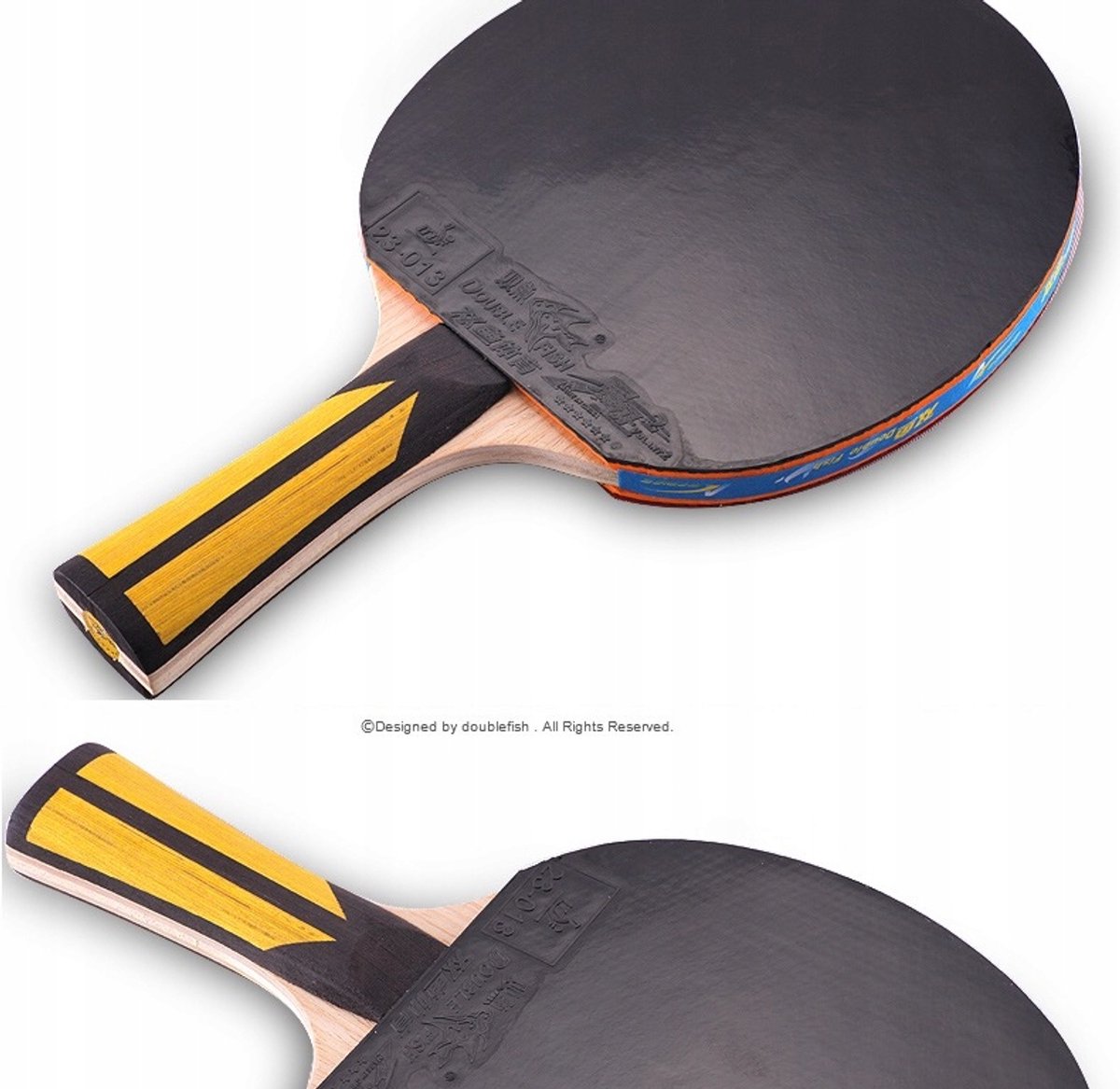 Merkloze Tafeltennis Racket 6A+ - Snelheid, Spin & Controle