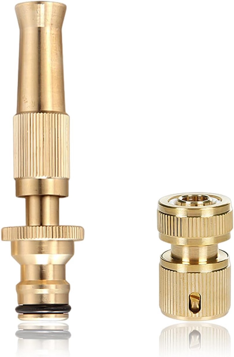 Messing Waterpijp Snelkoppeling 1 1/2 Inch - Fopspeen Spuitpistool - Voor Tuinbesproeiing - ShopVlot