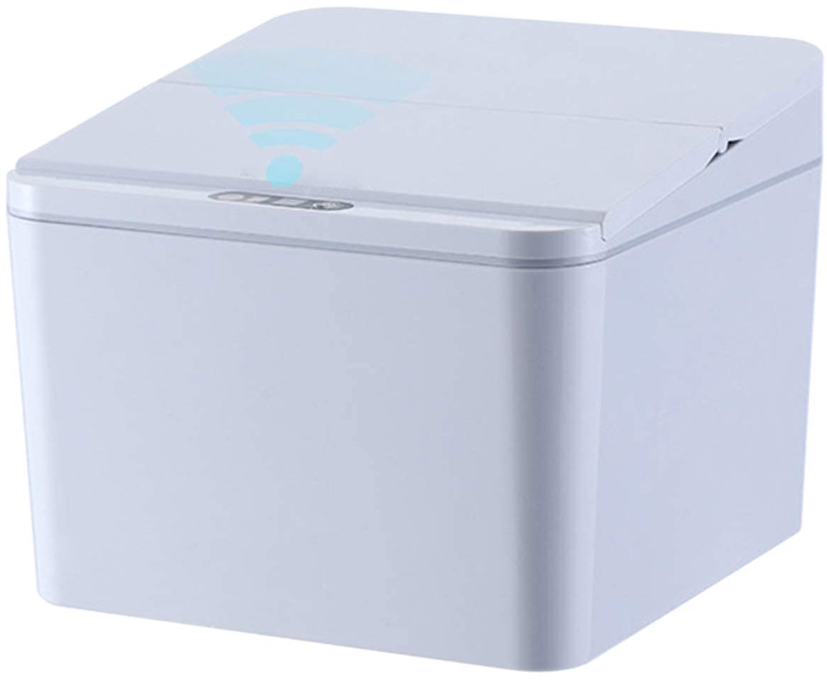 Afvalbak 6L - Intelligente inductieafvalbak - Automatische sluiting - Geschikt voor keuken en badkamer - ShopVlot
