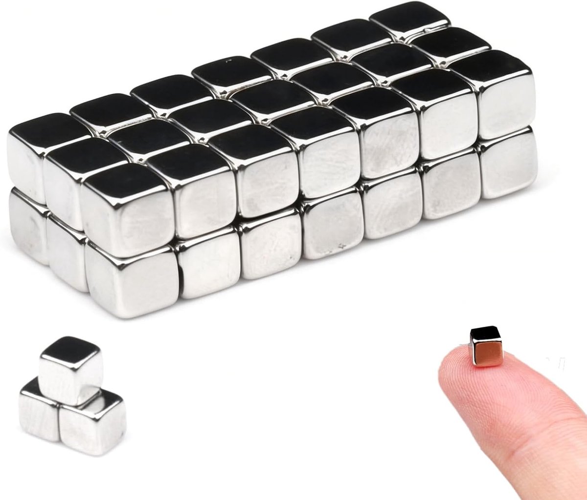Mini koelkastmagneten 5x5mm - krachtige micromagneten - perfect voor whiteboard en koelkast - ShopVlot