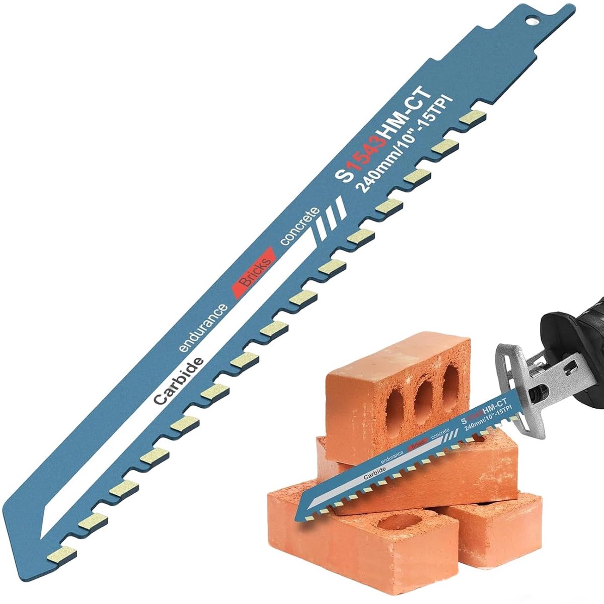 Reciprozaagbladen 240 mm - hardmetaal - professioneel - ideaal voor houtbewerking - ShopVlot