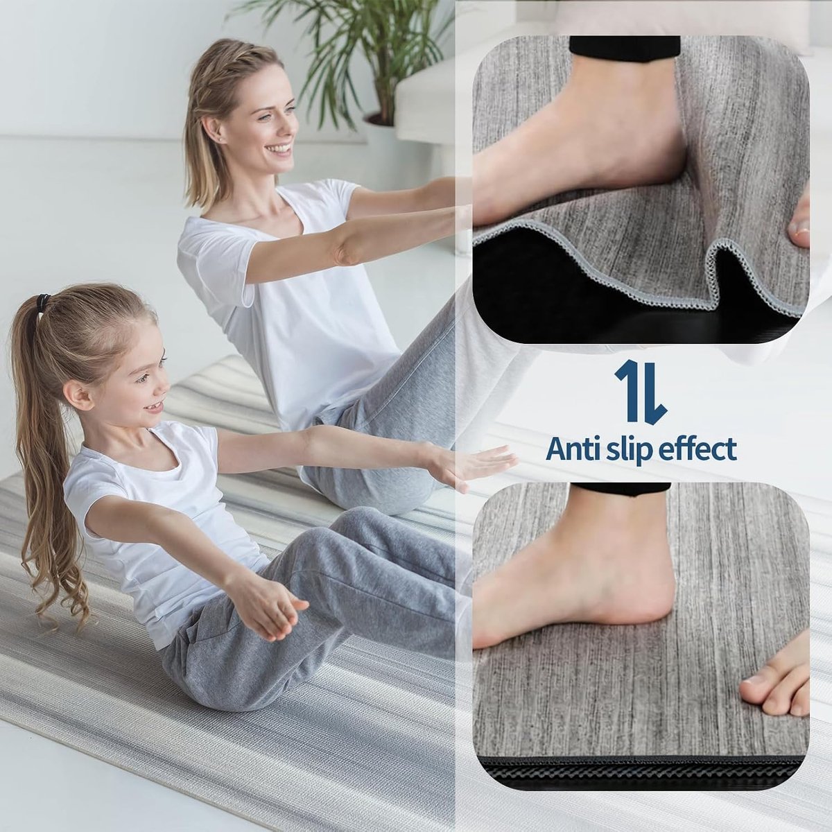 Antislipmat 40 cm x 600 cm - pvc - snijdbaar - voorkomt verschuiven van tapijten - SnelShoppen