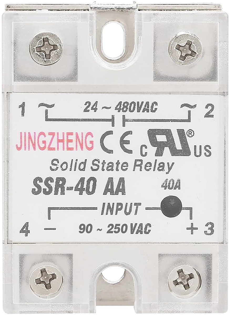 Semiconductor relais 40A - Driefasig - AC-AC invoer 90-250V - Betrouwbare werking en statusindicatie - SnelShoppen