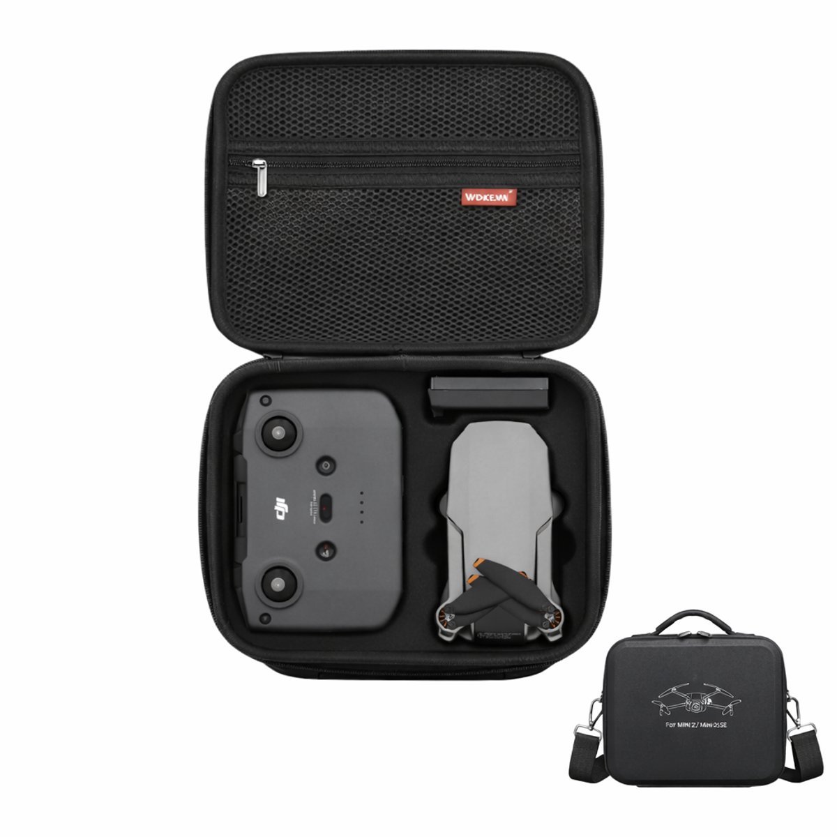 Casalora Tas voor DJI Mini2 / 2se Case, Draagtas voor DJI Mini2/2se Combo Accessoires, Compacte Reistas voor Controlle RC-N1 Accukoffer, voor Drone Bescherming/opslag