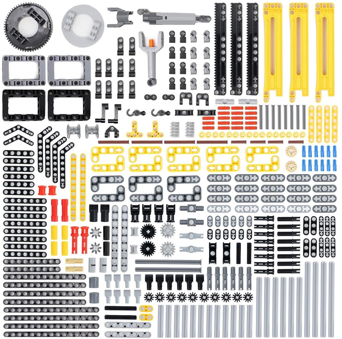 Technische reserveonderdelenset 452-delig - Pneumatische en tandwielaccessoires - Compatibel met klembouwstenen - ShopVlot