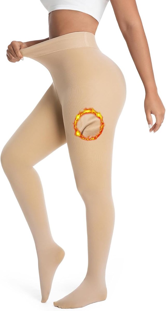 Thermoleggings dames - warm gevoerd - hoge taille - ideaal voor koude dagen - ShopVlot