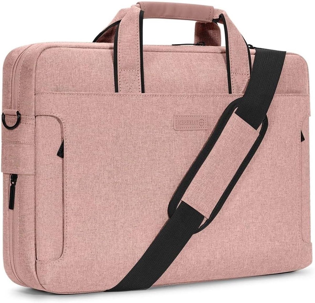 Laptoptas - Aktetas Schoudertas - Zakelijk Reizen - Grote Capaciteit - 15-16 inch - Zwart