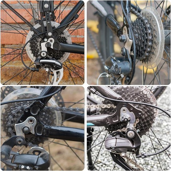 2 Stks Achterderailleur Hanger, Aluminium Fiets Derailleur Haak met Hex Socket en Bevestigingsschroeven — afbeelding 2