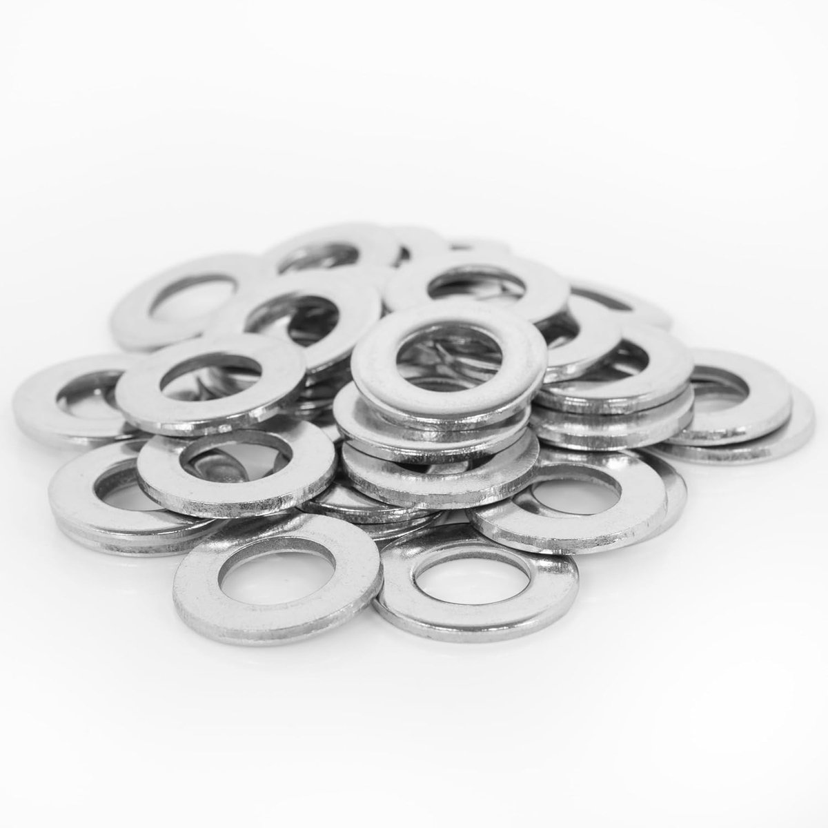 M5 - 50 stuks roestvrij staal - A2 - V2A roestvrij U-ringen DIN 125 vorm A - M2 tot M16 sluitringen plat buitendiameter smal voor schroeven, draadstangen (50, M5)