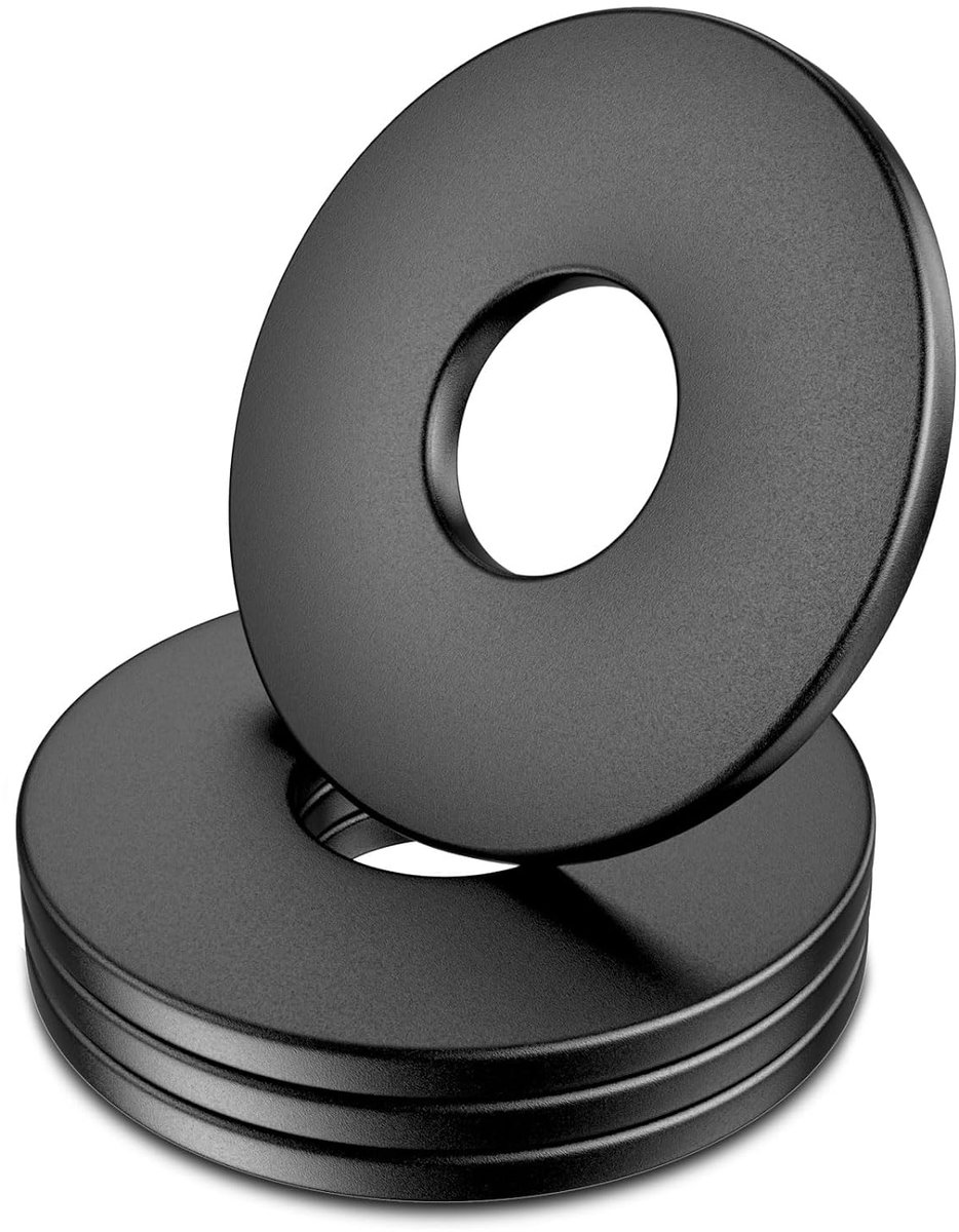 sluitringen, 15 stuks, zwart, M10 x 30 mm, carrosserieringen, 304 sluitringen roestvrij staal, A2 V2A, sluitringen 10 mm voor schroeven, platte carrosseriering voor schroeven en bouten