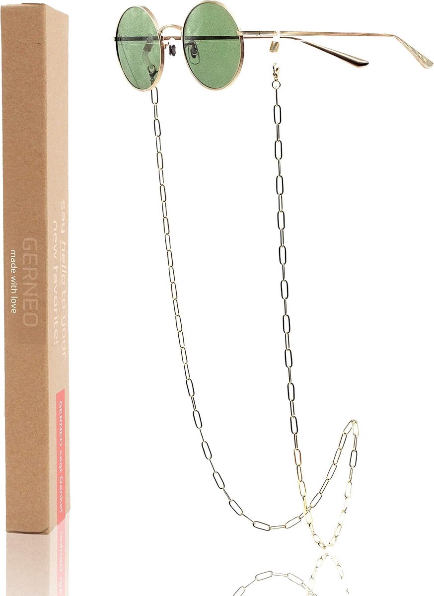 Brilkoord goud of zilver - unieke hoogwaardige brillenketting - perfect voor dagelijks gebruik - ShopVlot