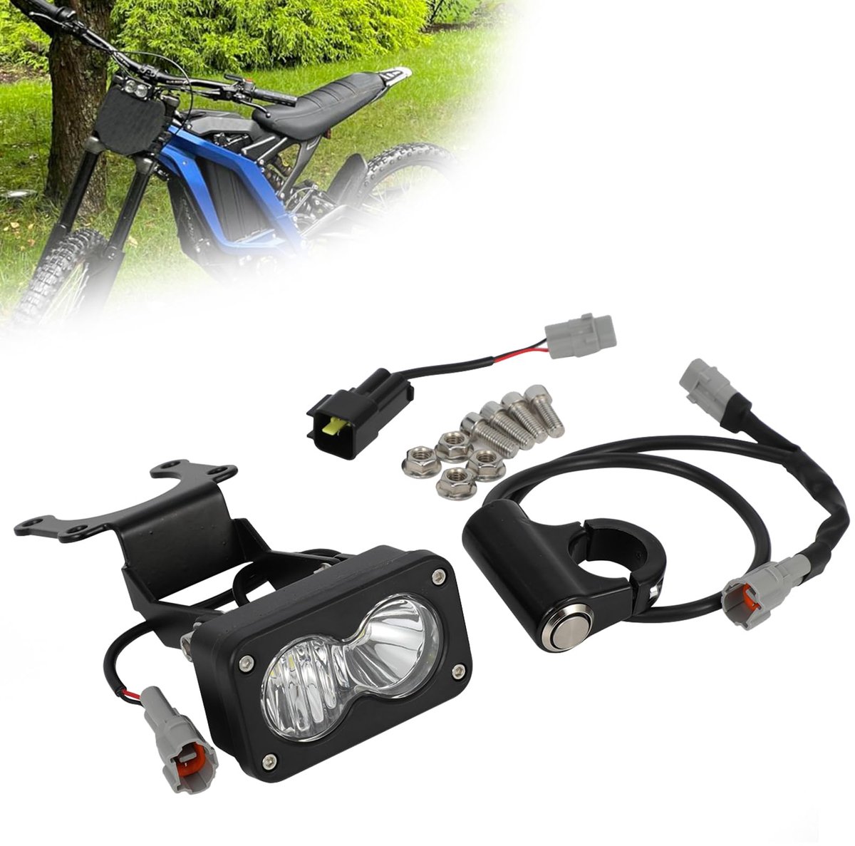 Motorkoplamp voor Sur Ron - Wit licht - Voorverlichting motorfiets - Verhoogde zichtbaarheid - ShopVlot