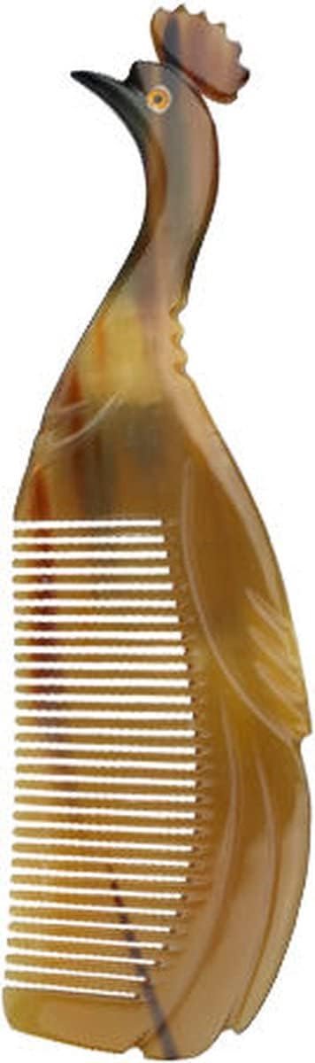 Haarmassagekam - Vietnamese Pauwenkam - Van Runderhoorn - Ideaal voor Weave en Wigs - ShopVlot