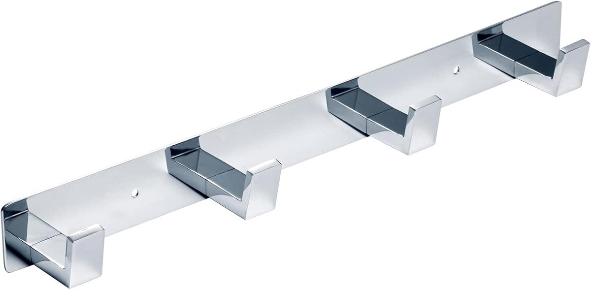 Deurhaken 4 Matte Zwart - Aluminium - Zware kwaliteit - Ideaal voor jassen en handdoeken - ShopVlot