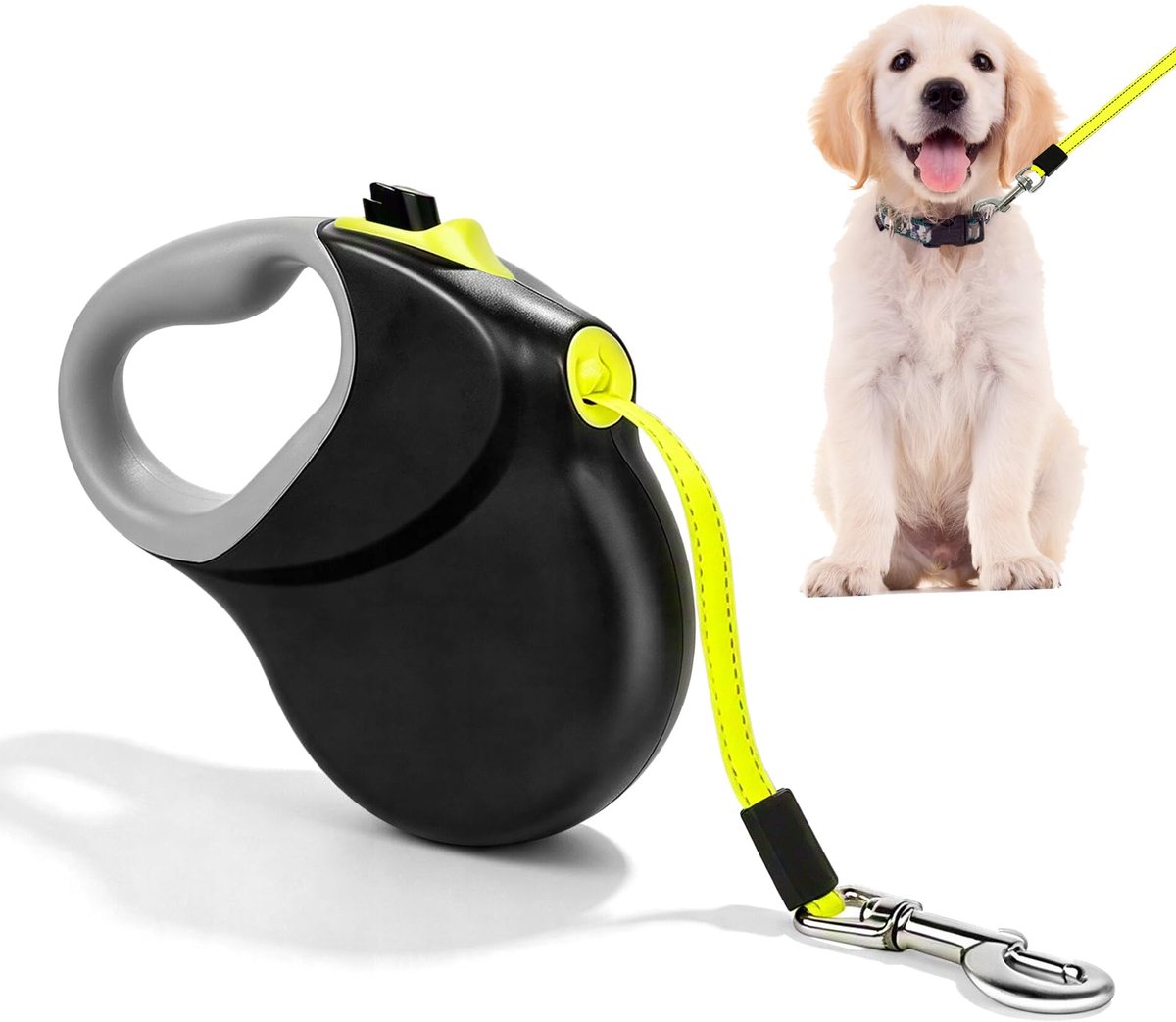 Intrekbare hondenriem 8 m - rollijn - antislip handgreep - ideaal voor honden tot 50 kg - ShopVlot