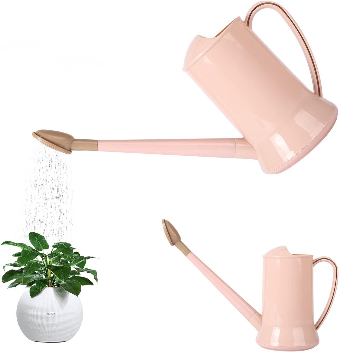 Gieter 2 liter lange kunststof uitloop afneembare sproeier plant gieter lichte watersproeier waterfles voor binnen - ShopVlot