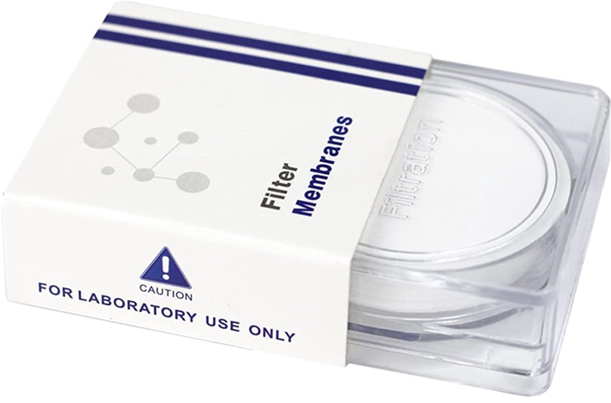PVDF membraanfilter schijf 47 mm - hydrofobe membraan - 0,45 µm poriegrootte - ideaal voor filtratie - ShopVlot