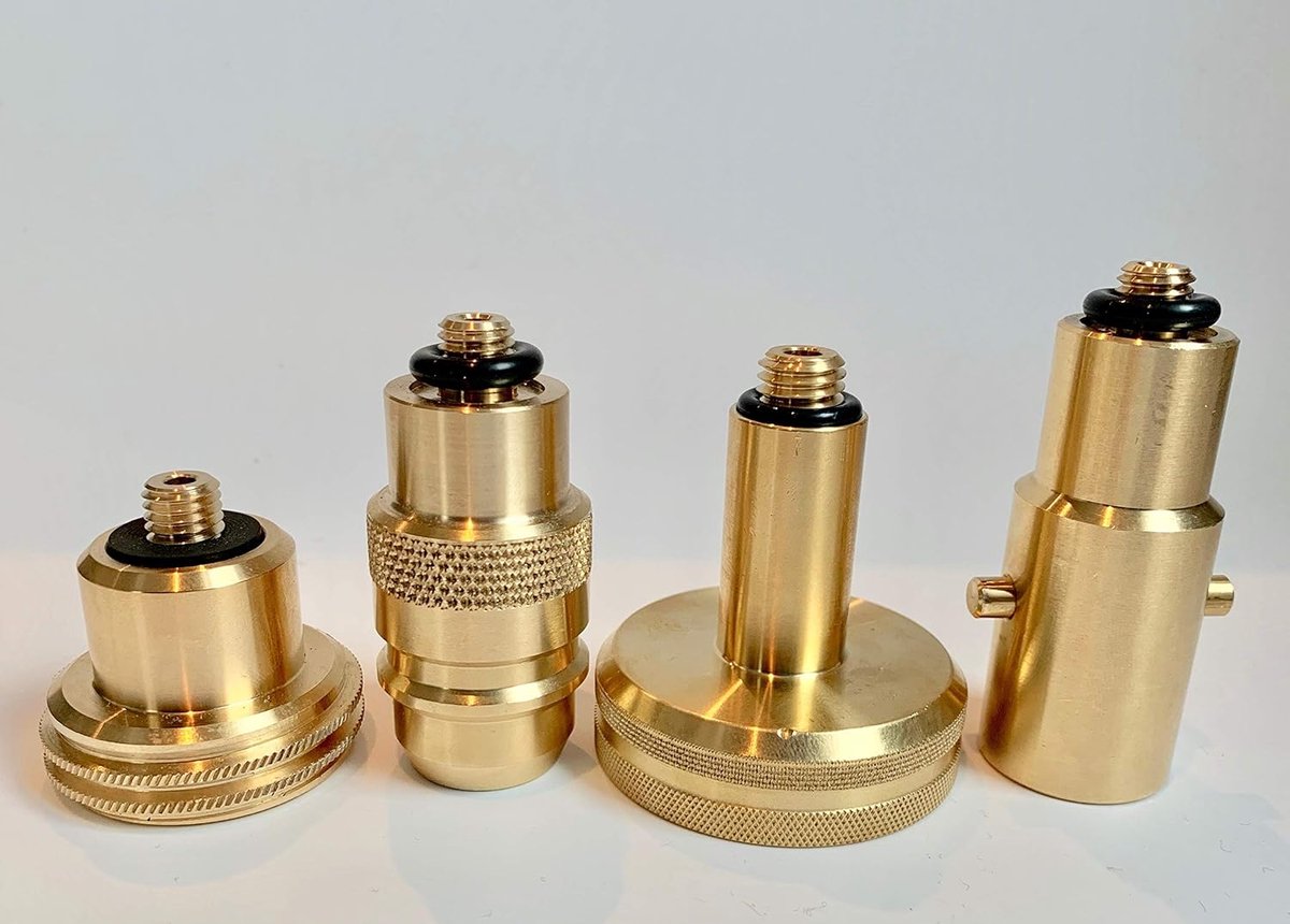 LPG GPL adapter tank adapter set M10 - Euronozzle - ACME, saucer, bayonet 10mm - ideaal voor aansluiting - ShopVlot