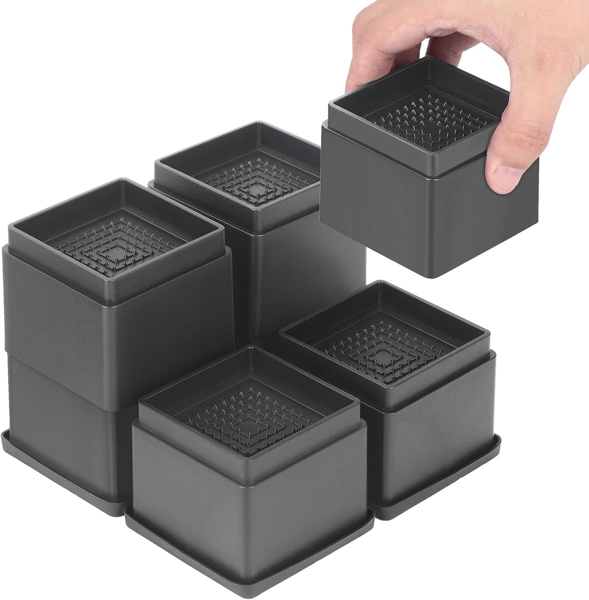 Meubelverhoger 8 Stuks - 5 cm Hoogte - Sterke ABS Kunststof - Ondersteunt tot 2267 kg - ShopVlot