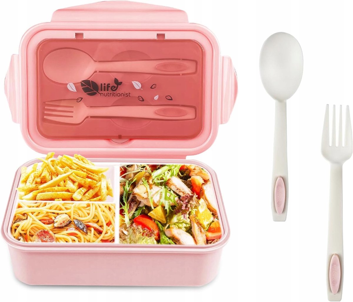 LUNCHBOX 1.4L met Bestek - Duurzaam & Opvouwbaar