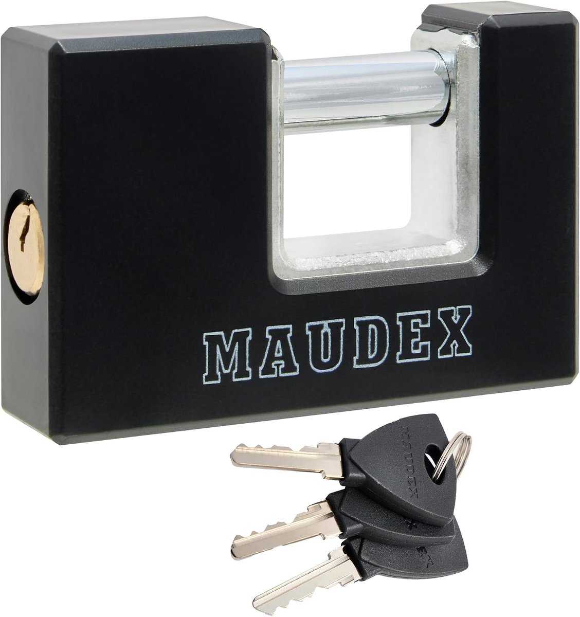 Container padlock 10mm - gehard stalen beugel - weersbestendig ABS - veilig voor containers en garages - ShopVlot