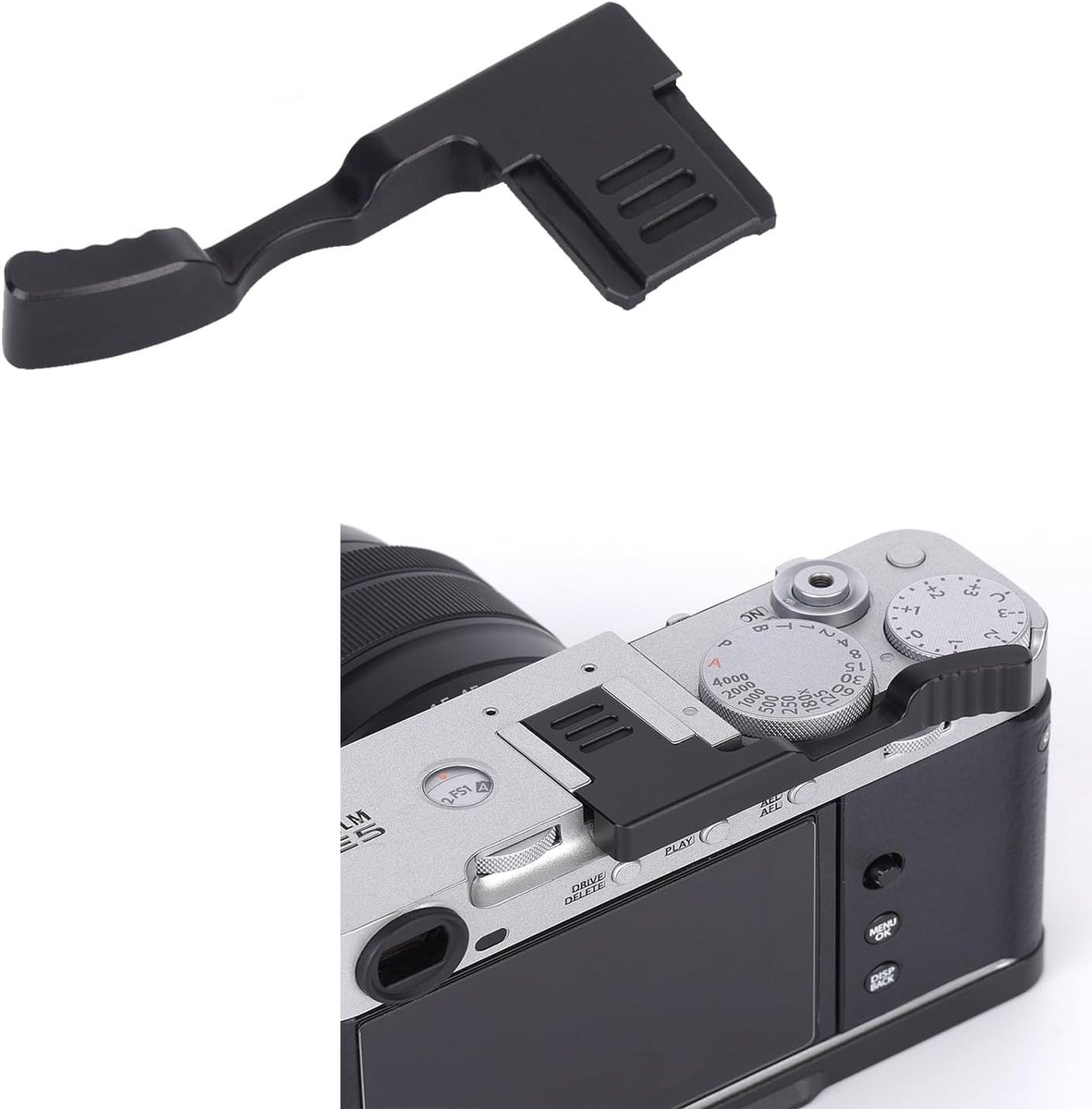 Thumb Grip voor Fujifilm X-E5 - Zwart - Verbeterde grip - Ideaal voor eenhandige fotografie - ShopVlot