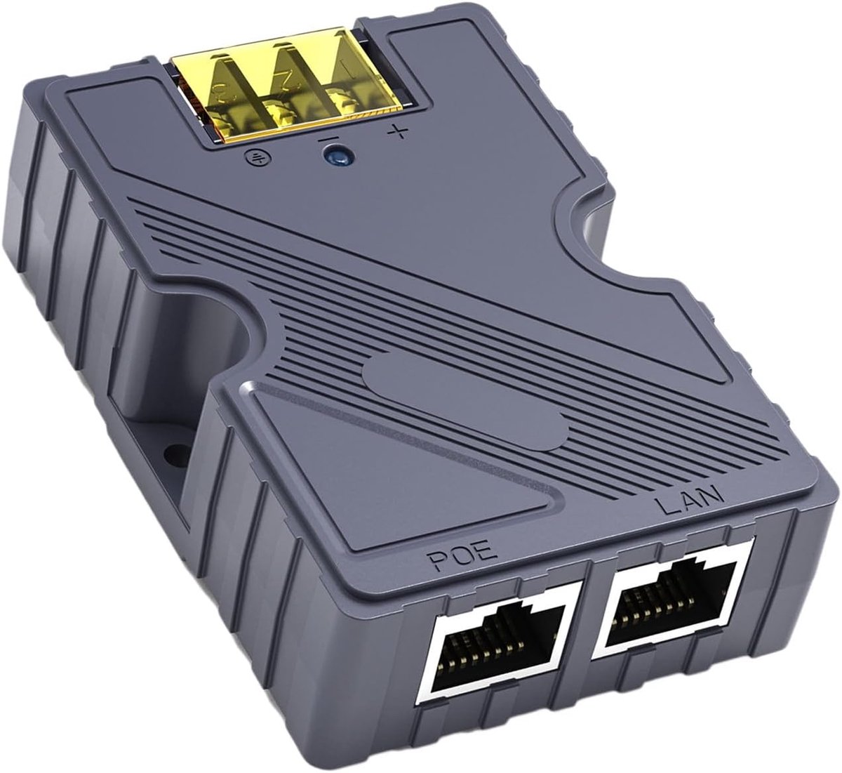 Thijox - PoE-injector 150W 48-57V 3A GigE Passieve ABS-spannings-ESD-bescherming voor Satelliet-internetkit, 10/100/1000Mbps Ultra PoE-adapter