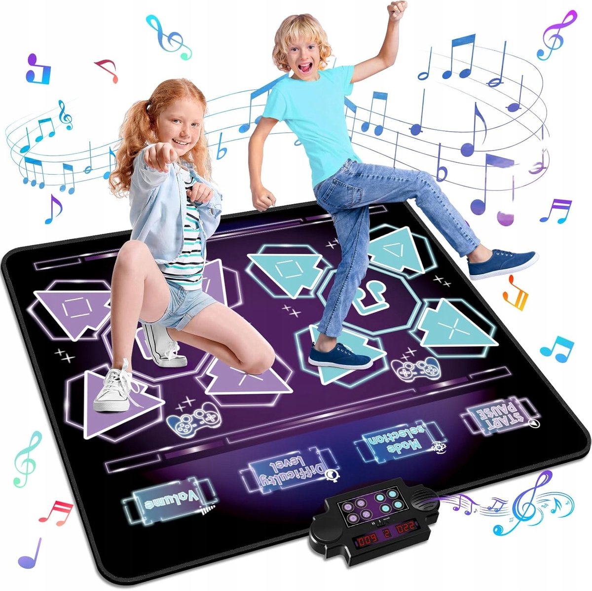 Interactieve Muziek Dansmat met LED - Plezier & Leren voor Kinderen