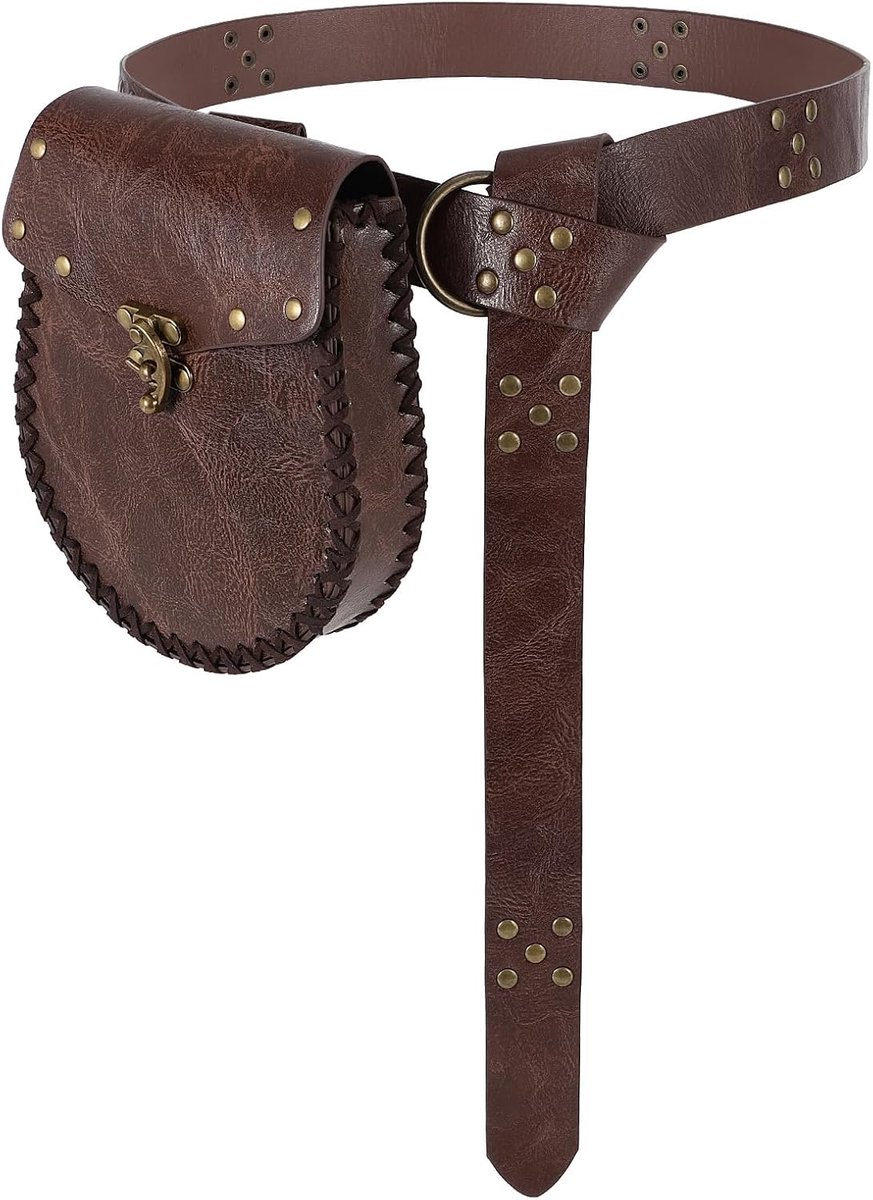 Vikingriem voor dames en heren, middeleeuwse riem, middeleeuwse accessoires