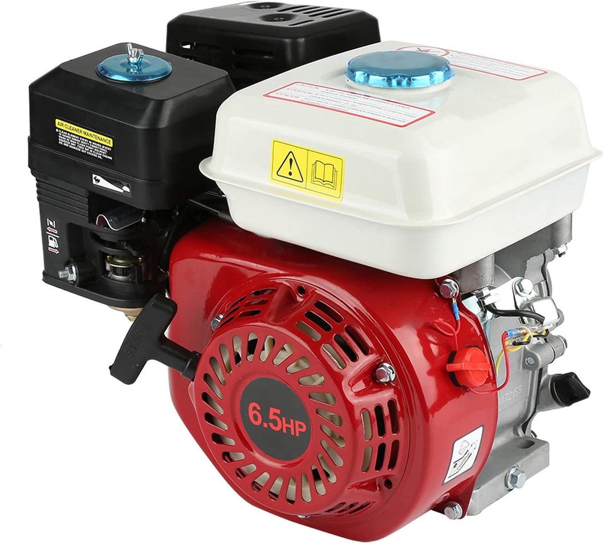 4-takt benzinemotor 6.5 pk - krachtige OHV motor - snelle warmteafvoer - ideaal voor diverse toepassingen - SnelShoppen