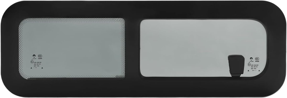 Zijraam, camper, schuifraam, 800 x 270 mm, aluminiumlegering, camperraam, moderne decoratie, voor campers, aanhangers, caravans