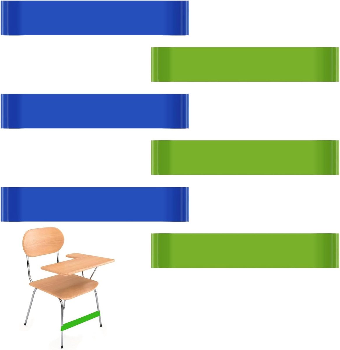 6 stuks rekbare stoelbanden voor kinderen, voor ADHD-hulpmiddelen, rekbare stoelbanden ADHD-stoel, voor kinderen met sensorische ADHD en autisme, voor kinderen met concentratie, sensorische ADHD en