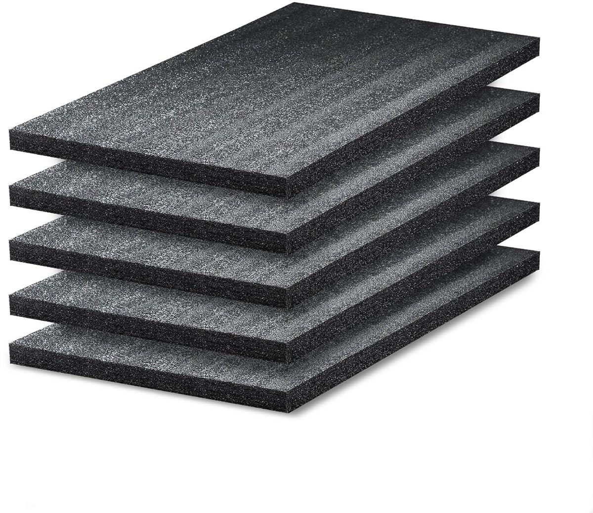 Schuimrubber, 5 stuks, 600 x 400 x 50 mm, Shadow Foam, snijden en verwijderen, aanpasbaar, kaizen schuim, gereedschapsinleg voor camera, gereedschapskoffer, gereedschapswagen