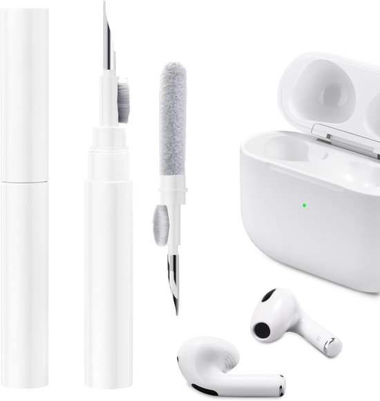 Clean Kit voor AirPods Pro 2 2022 AirPods 3 AirPods Pro AirPods 2, 3-in-1 multifunctionele oortelefoon reinigingspen tool zachte borstel stroomden sponsreiniger voor AirPods iPhone…