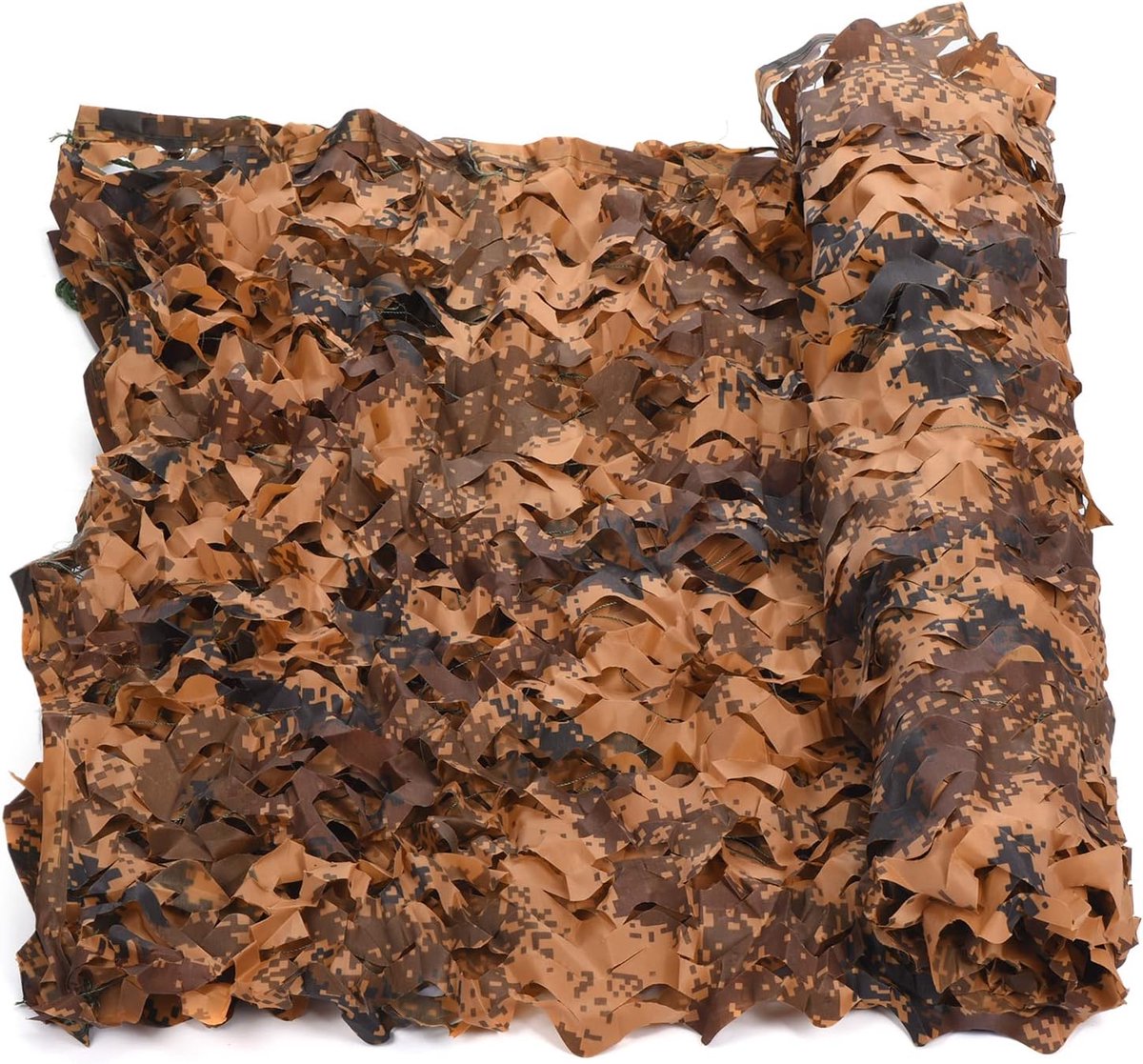 Camouflagenet, camouflagenet, 5,8 x 1,2 m, 210D Oxford-stof, camouflagenet, voor jacht, zonwering, camping, wildlife fotografie, feestdecoratie, woestijncamouflage