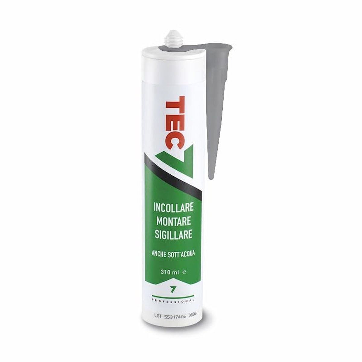 Lijm/adhesief 310 ml - grijs - MS-polymeer - voor binnen en buiten gebruik - ShopVlot