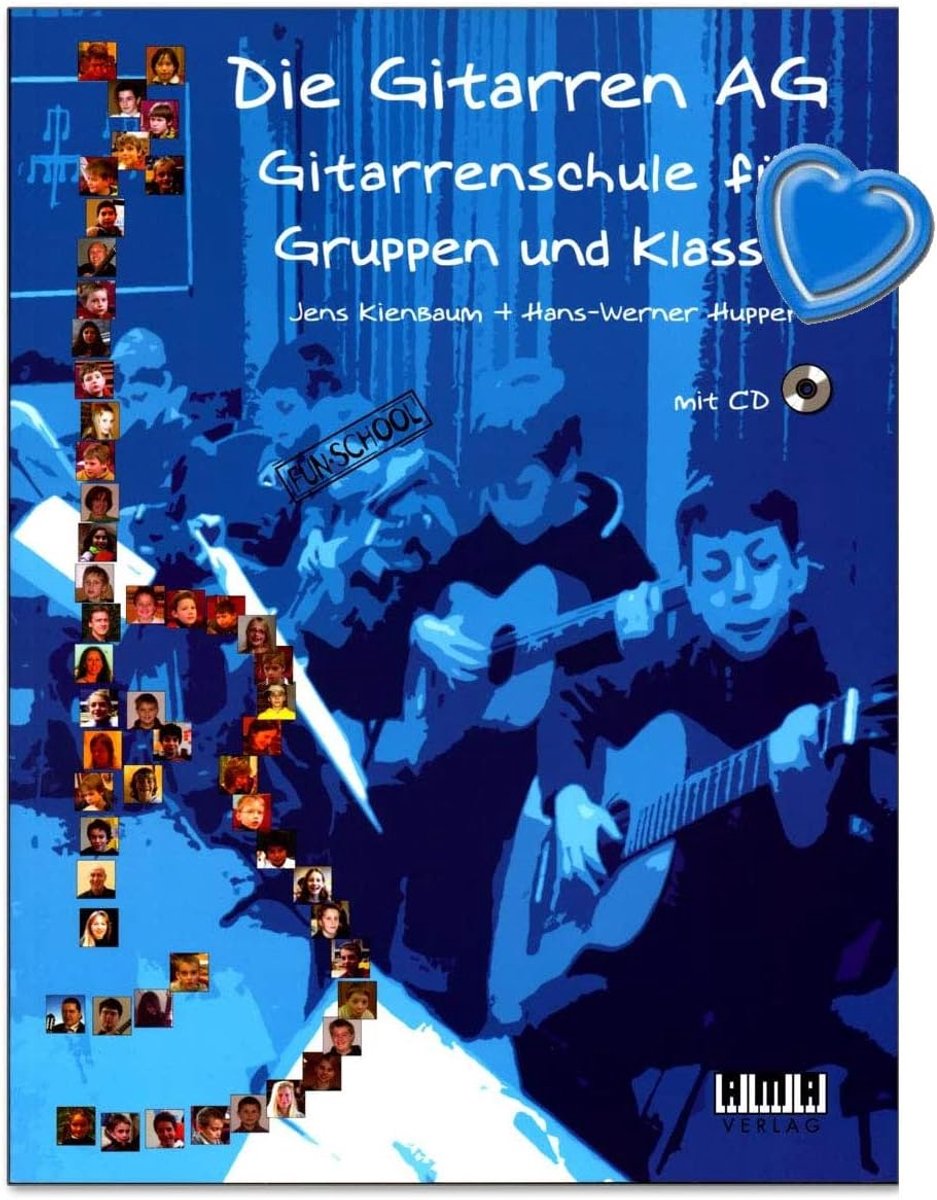 Guitar school voor groepen - met CD en hartvormige muziekclip - moderne gitaareducatie - leer samen spelen - ShopVlot