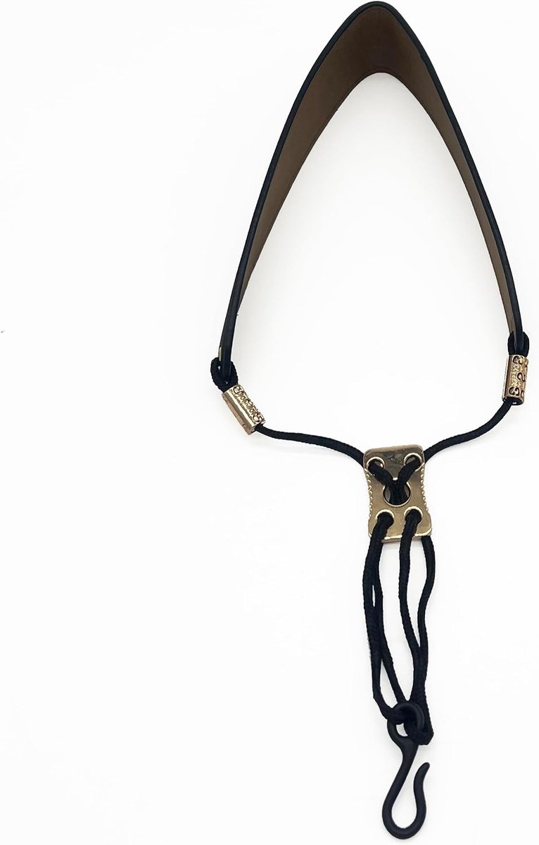 Saxofoon Draagriem voor Kinderen - Hoogte verstelbaar van 34-40 cm - Echt leer - Comfortabel voor jonge muzikanten - ShopVlot