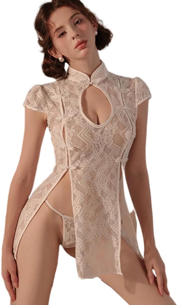 Cheongsam ondergoed dames - sexy kant - perspectief ontwerp - perfect voor cosplay - ShopVlot