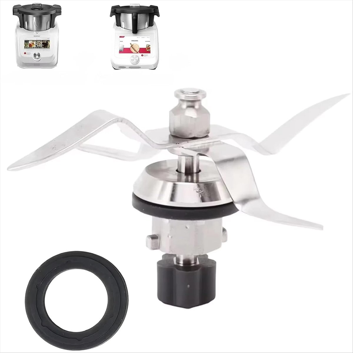 Keukenmachine Silvercrest Monsieur Cuisine Connect - Slimmes mes - Ultra-scherp - Perfecte ingredientenverwerking - ShopVlot