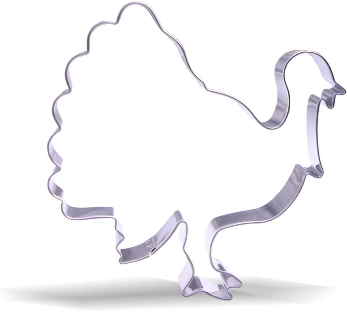 Koekjesuitsteekvorm Turkije 11,4 cm - RVS - Voor feestelijke creaties - Perfect voor Thanksgiving - ShopVlot