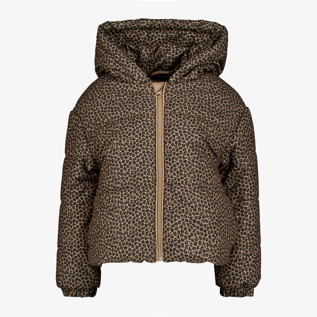 TwoDay meisjes winterjas met capuchon bruin - Maat 116