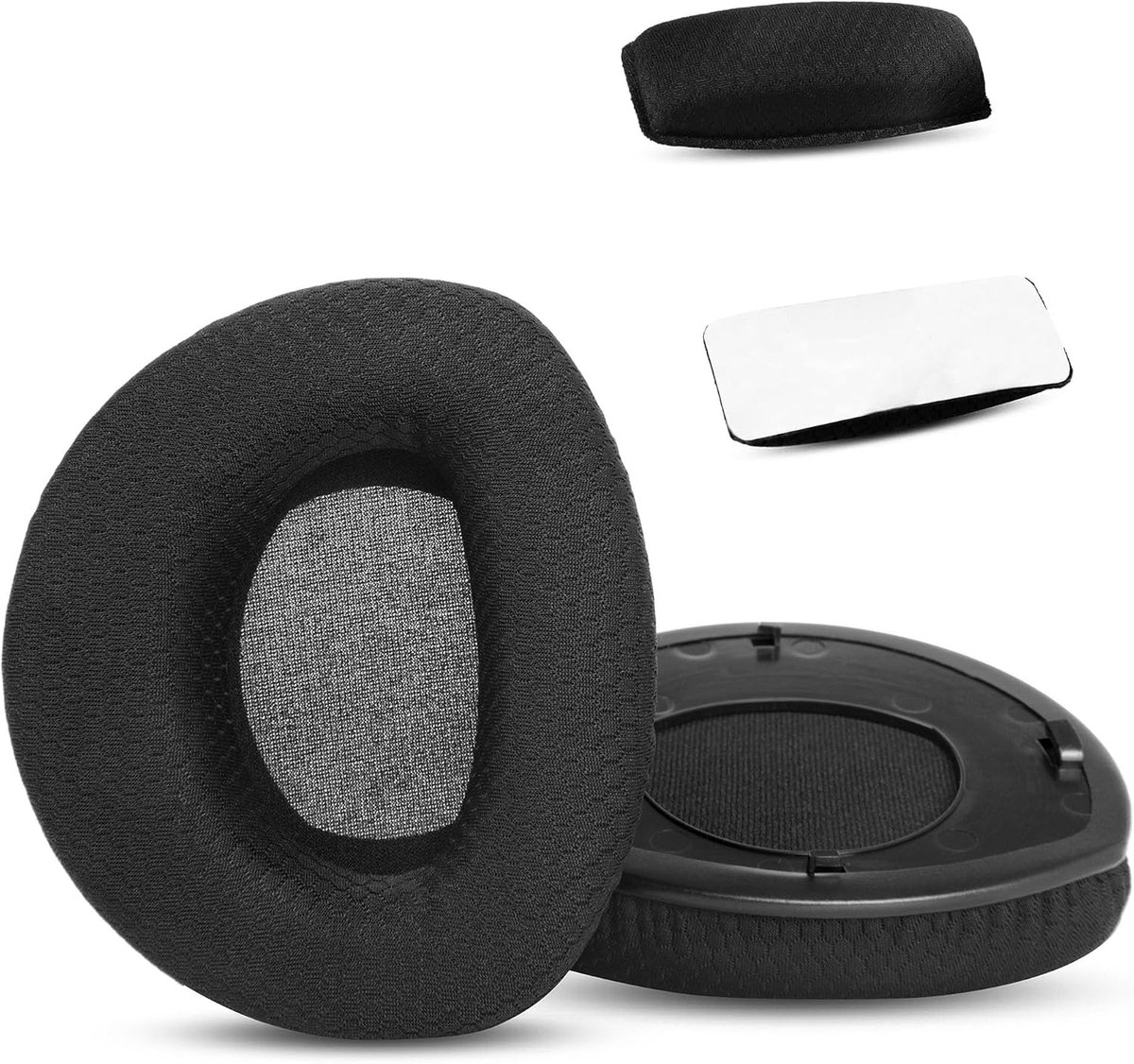 Oorkussens & Hoofdband Vervanging - Ademend Stof - Hoge Dichtheid Schuim - Ideaal voor Draagcomfort - ShopVlot