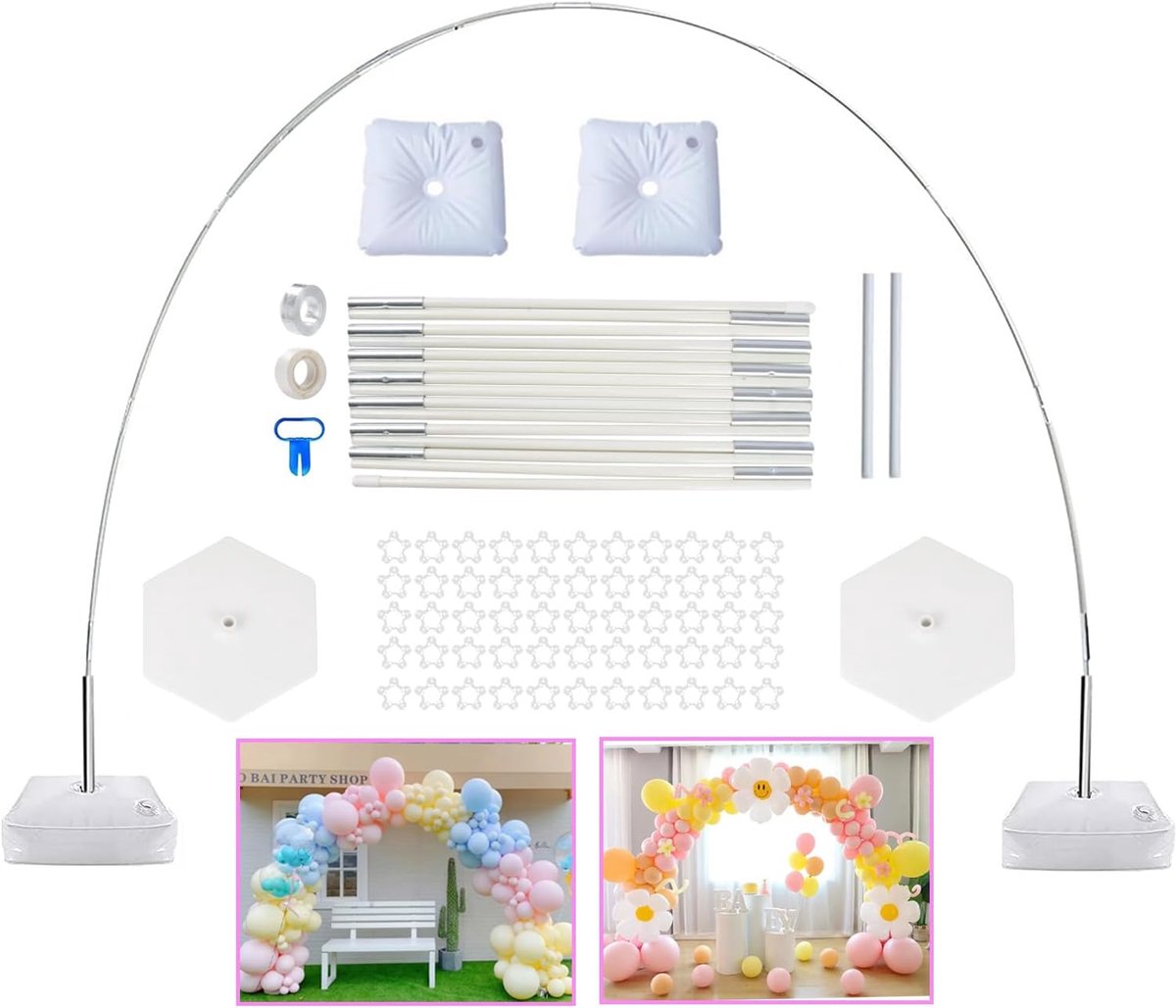 Ballonboog set - DIY ballonboog met accessoires - Voor binnen en buiten - Perfect voor verjaardagen - ShopVlot