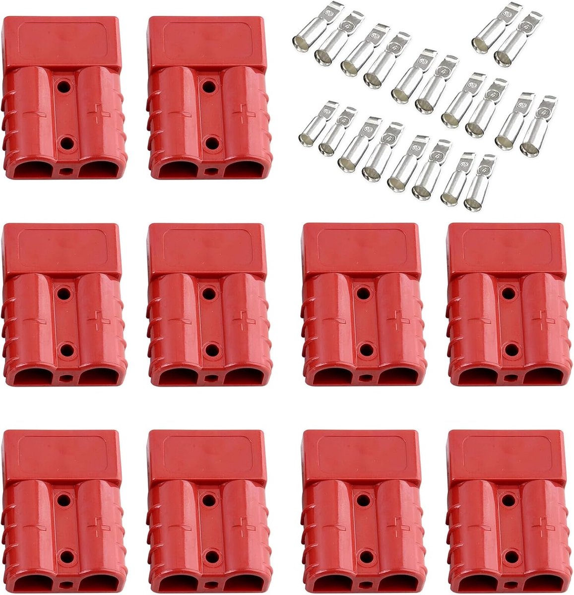 Anderson connector 50A - 10 stuks - snelkoppeling - ideaal voor batterijverbindingen - ShopVlot