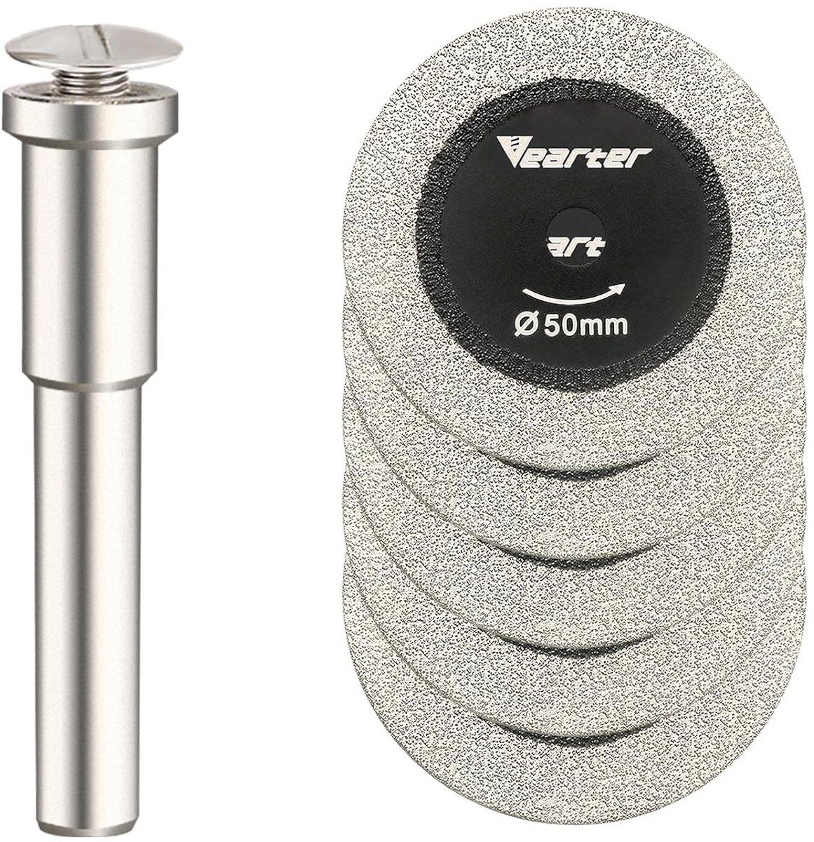 Diamant snijschijf 50mm - dubbele zijde - extreem duurzaam - ideaal voor tegels en steen - ShopVlot